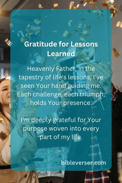 Gratitude for Lessons Learned