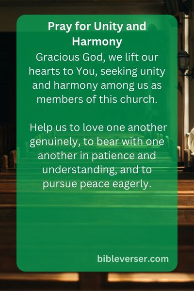 Pray for Unity and Harmony