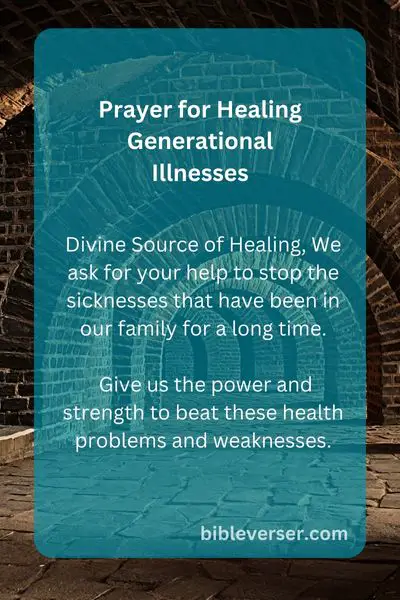 Prayer for Healing Generational Illnesses