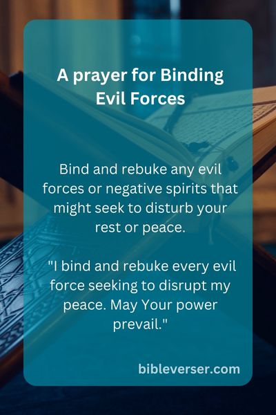 A Prayer for Binding Evil Forces