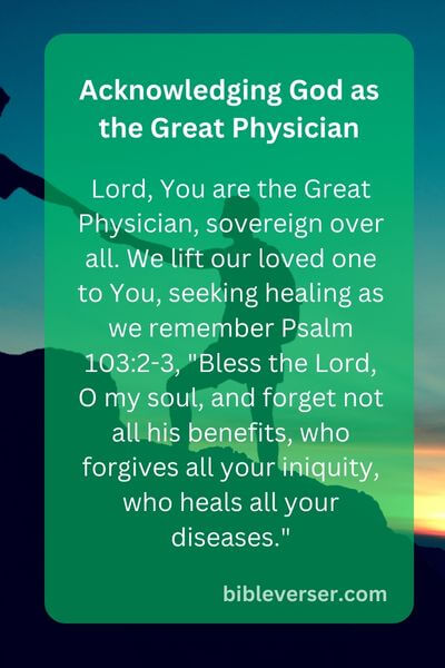 Acknowledging God as the Great Physician