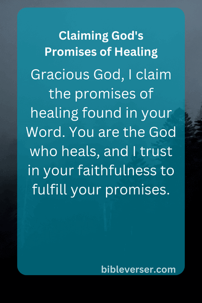 Claiming God's Promises of Healing
