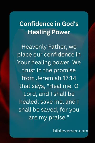 Confidence in God's Healing Power