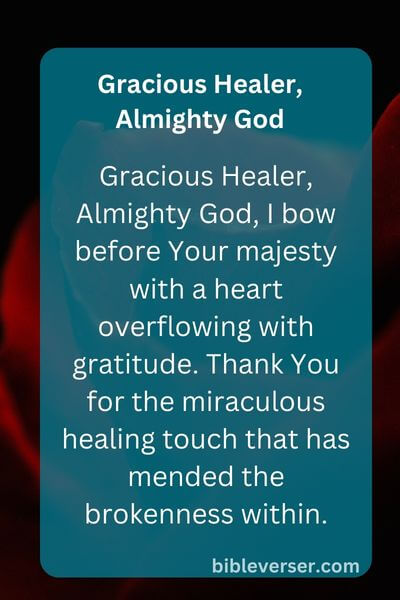 Gracious Healer, Almighty God