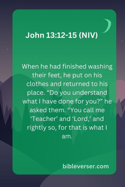 John 13:12-15 (NIV)