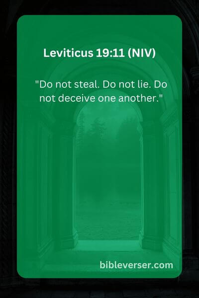 Leviticus 19:11 (NIV)