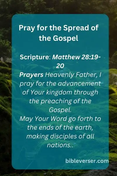 Pray for the Spread of the Gospel