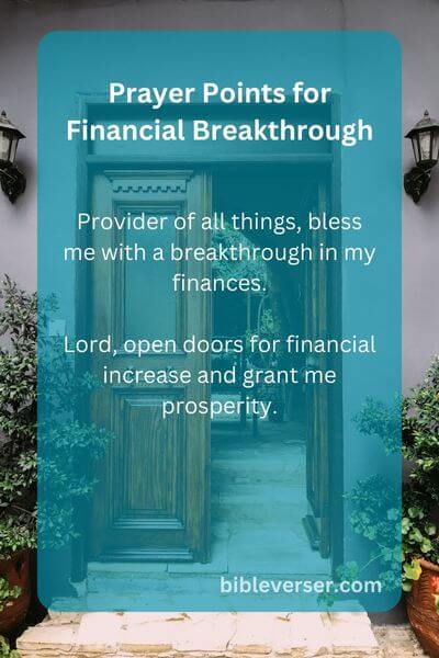 Prayer Points for Financial Breakthrough