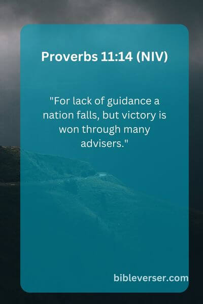 Proverbs 11:14 (NIV)