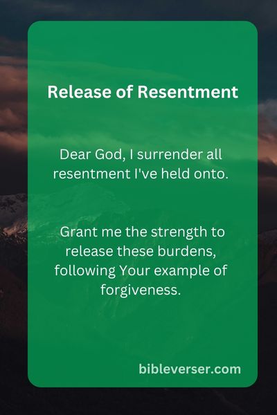 Release of Resentment