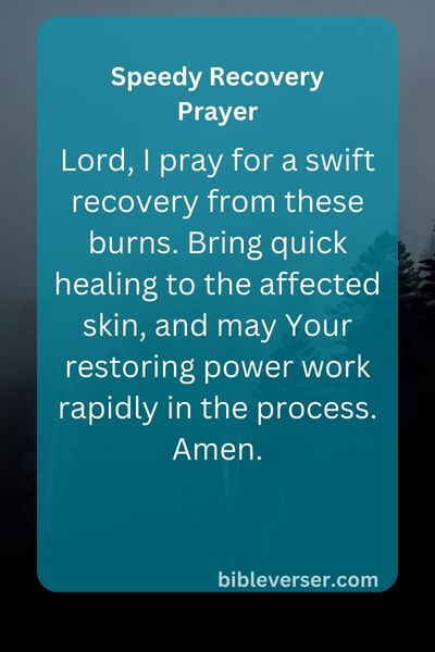 Speedy Recovery Prayer