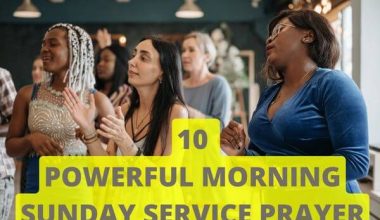 Sunday Service Prayer