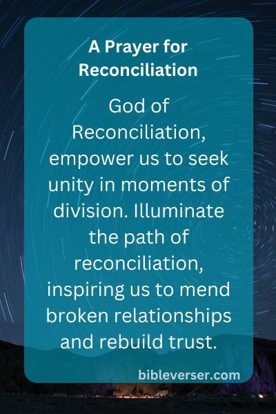 A Prayer for Reconciliation