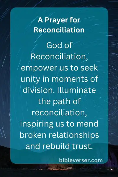 A Prayer for Reconciliation