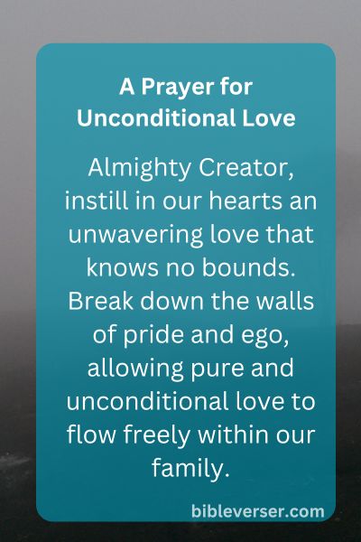 A Prayer for Unconditional Love