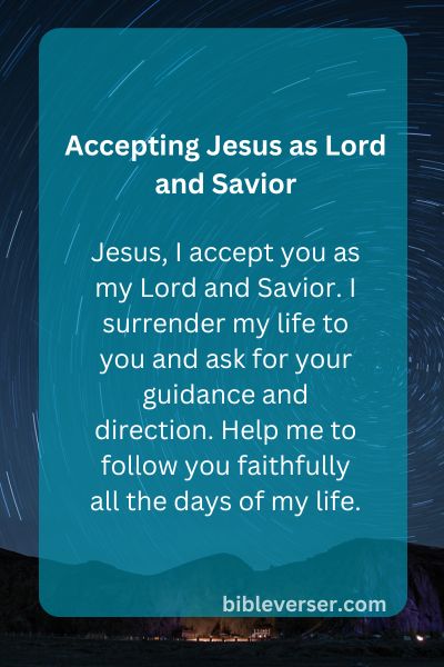 Accepting Jesus as Lord and Savior