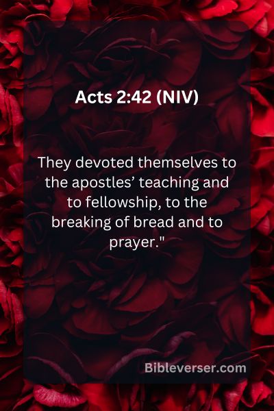 Acts 2:42 (NIV)