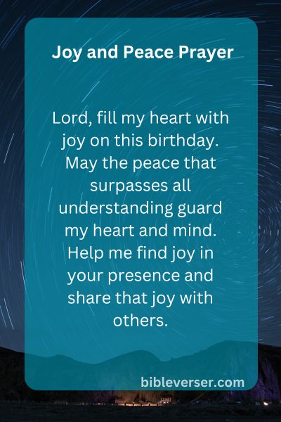 Joy and Peace Prayer