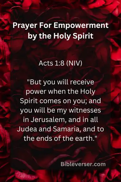 Prayer For Empowerment by the Holy Spirit