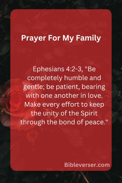 Prayer For My Family