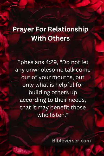 Prayer For Relationship With Others