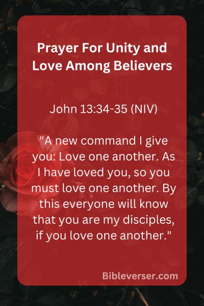Prayer For Unity and Love Among Believers