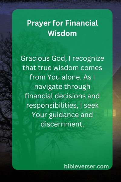 Prayer for Financial Wisdom