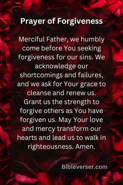 Prayer of Forgiveness