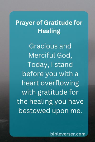 Prayer of Gratitude for Healing