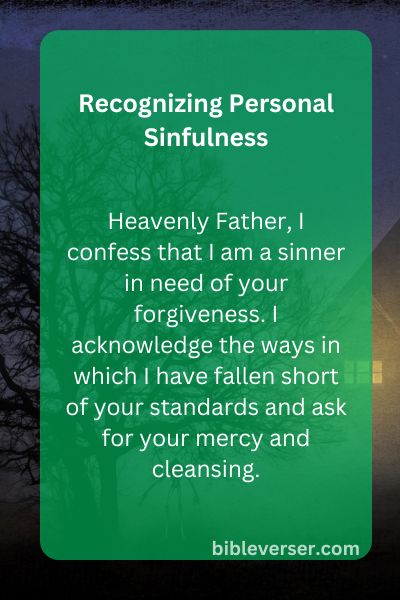Recognizing Personal Sinfulness