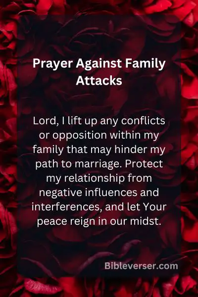 Prayer Against Family Attacks