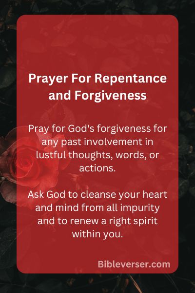 Prayer For Repentance and Forgiveness