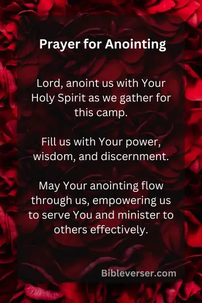 Prayer for Anointing
