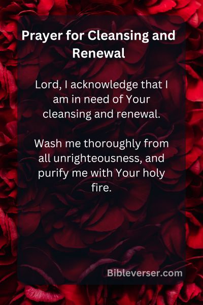 Prayer for Cleansing and Renewal
