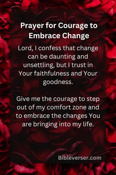 Prayer for Courage to Embrace Change