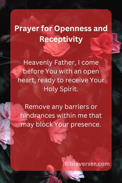 Prayer for Openness and Receptivity