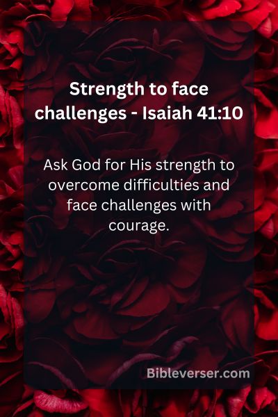 Strength to face challenges - Isaiah 41:10