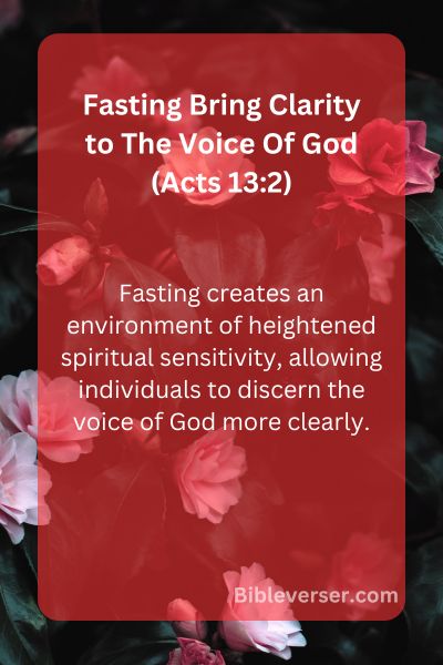 Fasting Bring Clarity to The Voice Of God (Acts 13:2)