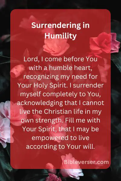 Surrendering in Humility