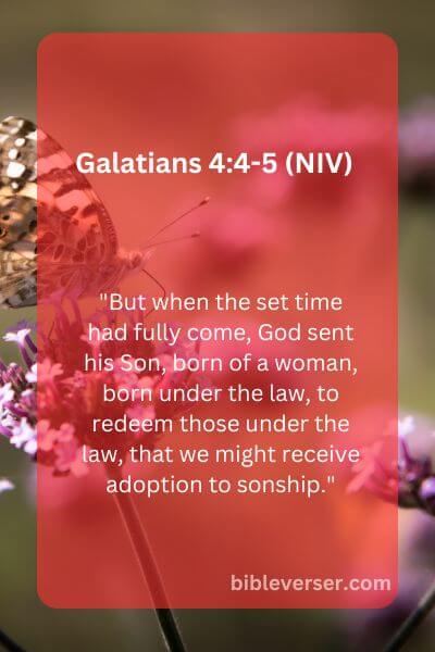 Galatians 4:4-5 (NIV)