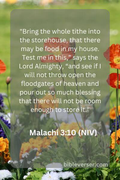 Malachi 3:10 (NIV)