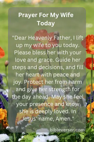 Prayer For My Wife Today