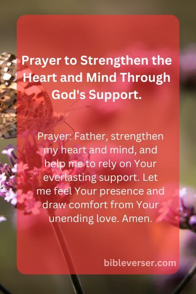 Prayer to Strengthen the Heart and Mind Through God's Support