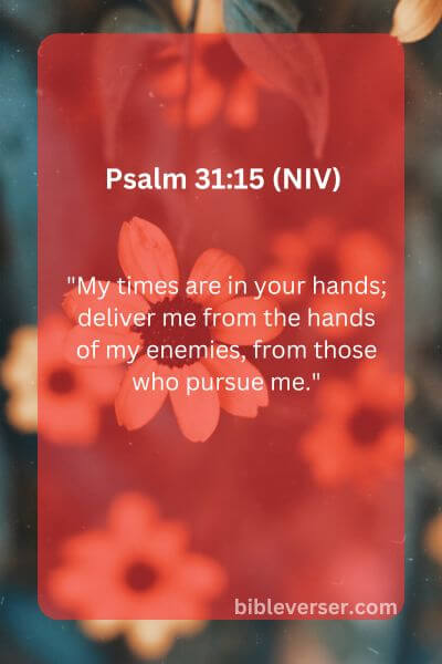 Psalm 31:15 (NIV)