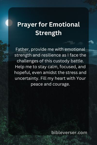 Prayer for Emotional Strength