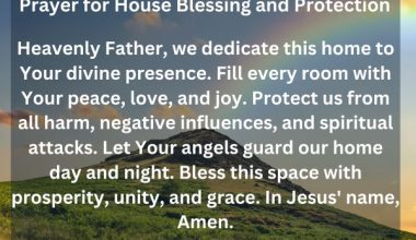 Prayer for House Blessing and Protection