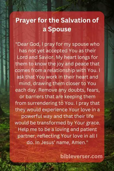 Prayer for the Salvation of a Spouse