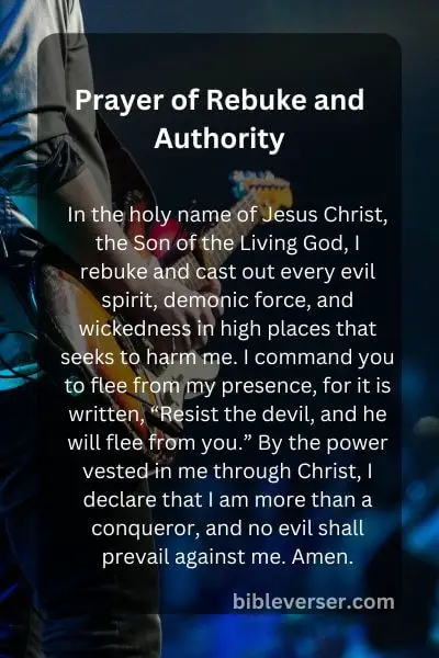 Prayer of Rebuke and Authority