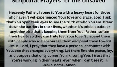 Scriptural Prayers for the Unsaved