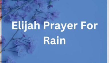 Elijah Prayer For Rain